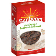 5 PACK of Sunbeam Natural Sultanas 450g