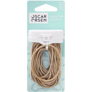 5 PACK of Oscar Orsen Large Thin Hair Elastics Blonde 30 pack