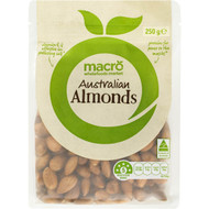 5 PACK of Macro Natural Almond Kernels 250g