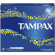 5 PACK of Tampax Regular Tampons Light Flow With Applicator 20 pack