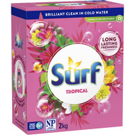 5 PACK of Surf Laundry Powder Tropical 2kg