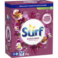 5 PACK of Surf Laundry Powder Floral Spice Orchid Vanilla 2kg
