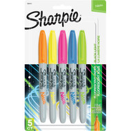 5 PACK of Sharpie Marker Neon Fine Assorted 5 pack