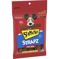 5 PACK of Schmackos Strapz Beef Dog Treats 200g