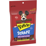 5 PACK of Schmackos Strapz Bbq Lamb Flavour Dog Treat 200g