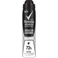 5 PACK of Rexona Men Advanced Protection Invisible Dry Black & White 220ml