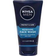 5 PACK of Nivea Men Refreshing Face Wash + Aloe Vera 150ml