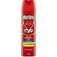5 PACK of Mortein Insect Spray Odourless Aerosol Fly & Mosquito Killer 350g