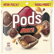 5 PACK of Mars Pods Bag 310g
