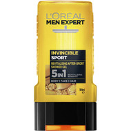 5 PACK of L'oreal Men Expert Invincible Sport Shower Gel 300ml