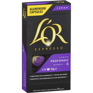 5 PACK of L'or Espresso Lungo Profondo Coffee Capsules 10 pack