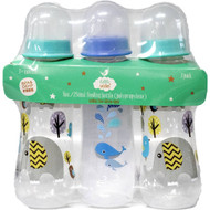 5 PACK of Little Wishes Feeding Bottles 250ml 3 pack