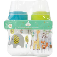 5 PACK of Little Wishes Bottle Wide Neck Bpa Free 2 pack