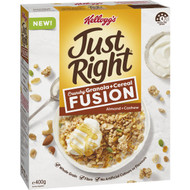 5 PACK of Kellogg's Just Right Fusion Almond & Cashew 400g