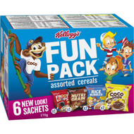 5 PACK of Kellogg's Fun Breakfast Cereals Assorted 6 pack