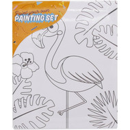 5 PACK of Gm Housebrand Paint Your Own Flamingo / Pineapple Assorted