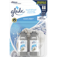 5 PACK of Glade Clean Linen Touch & Fresh Refill 2x9g