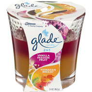 5 PACK of Glade 2 In 1 Candle Passionfruit Hawaiian Breeze 96g