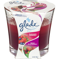 5 PACK of Glade 2 In 1 Candle Fresh Berries & Wild Raspberry 96g