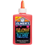 5 PACK of Elmer's Glow In The Dark Glue Pink 147ml