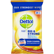 5 PACK of Dettol Kitchen Antibacterial Cleaning Wipes Citrus 25 pack