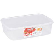 5 PACK of Decor Tellfresh Storer Clear Oblong 2l