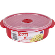 5 PACK of Decor Microsafe Container Round 750ml