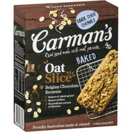 5 PACK of Carman's Oat Slice Choc Brownie 210g