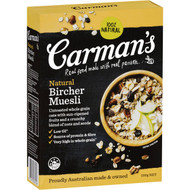 5 PACK of Carman's Natural Bircher Muesli 500g
