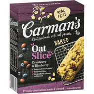 5 PACK of Carman's Cranberry & Blueberry Oat Slice 6 pack