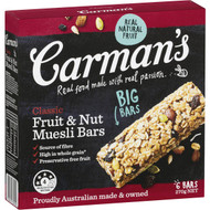 5 PACK of Carman's Classic Fruit & Nut Muesli Bars 6 pack