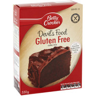5 PACK of Betty Crocker Gluten Free Devils Food Cake Mix 550g