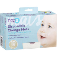 5 PACK of Baby U Disposable Change Mats 10 pack