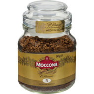 5 PACK of Moccona Freeze Dried Instant Coffee Classic Medium Roast 50g