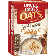 5 PACK of Uncle Tobys Oats Quick Sachets Classics Variety Porridge 420g