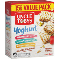 5 PACK of Uncle Tobys Muesli Bar Yoghurt Varieties 15 pack
