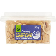 5 PACK of WW Cashew Roasted & Salted Snack Pots 180g