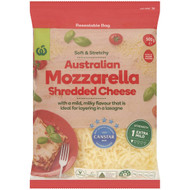 5 PACK of WW Mozzarella Shredded Cheese 500g