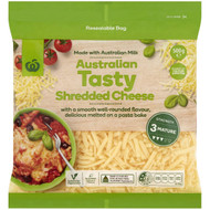 5 PACK of WW Tasty Shredded Cheese 500g