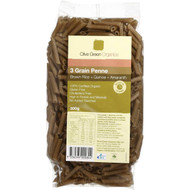 5 PACK of Olive Green Organics Penne Tri Grain 300g