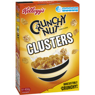 3 PACK OF Kellogg's Crunchy Nut Clusters Breakfast Cereal 450g