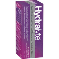 3 PACK OF Hydralyte Effervescent Electrolyte Tablets Apple Blackcurrant 10 pack