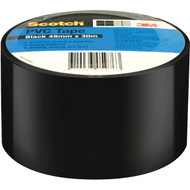 3 PACK OF Scotch Pvc Duct Tape Black 48mm X 30m