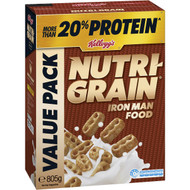 3 PACK OF Kellogg's Nutri-grain Protein Breakfast Cereal 805g