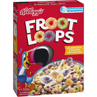 3 PACK OF Kellogg's Froot Loops Breakfast Cereal 500g
