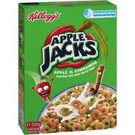 3 PACK OF Kellogg's Apple Jacks Breakfast Cereal 500g