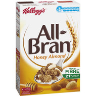 3 PACK OF Kellogg's All-bran Flakes Honey Almond Cereal 420g