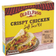 3 PACK OF Old El Paso Taco Soft Crispy Chicken Dinner Kit 370g