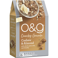 3 PACK OF Uncle Tobys O&g Granola Cashew Almond & Quinoa 450g