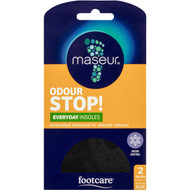3 PACK OF Maseur Footcare Odour Insoles Regular 2 pack
